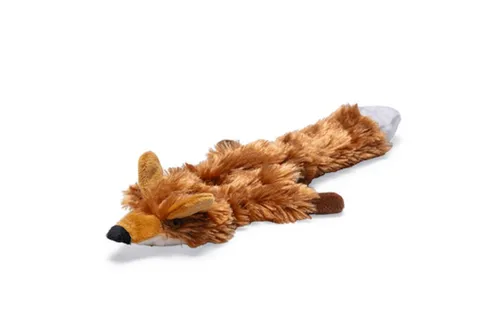 Karlie Flatino Fuchs Hundespielzeug Plüsch ohne Fülllung Braun 30x10x3 cm