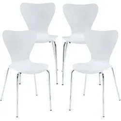 Esszimmerstuhl ‘Essunga’ 4er Set – Stilvolle Holz-Metall Kombination