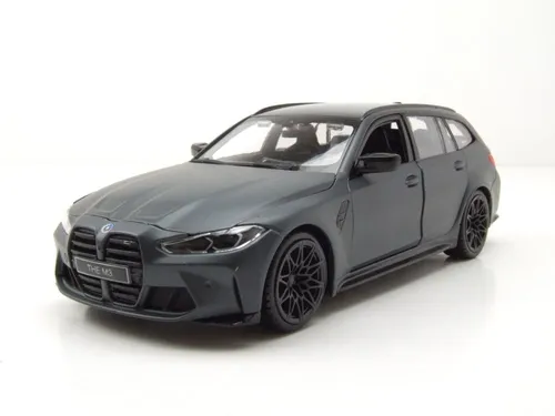 Bburago Modellauto BMW M3 Touring 2023 grau, Maßstab 1:24