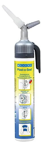 Plast-o-Seal® Universaldichtung 230 g - Blau (fluoreszierend) - Dicht- & Spachtelmassen für planebene Flansche, lösemittelfrei und silikonfrei. Ideal für heiße und kalte Oberflächen, optimiert alte Dichtungen und bleibt unbegrenzt plastisch.
