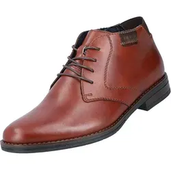 Rieker Elegante Schnürschuhe 10301-24 Herren Braun 44 EU - Wanderschuhe mit extra weicher Decksohle und komfortabler Weite G 1/2 für optimale Bewegungsfreiheit. Ideal für kalte Tage dank wohlig-warmem Lammfell-Futter und rutschfester Profilsohle.