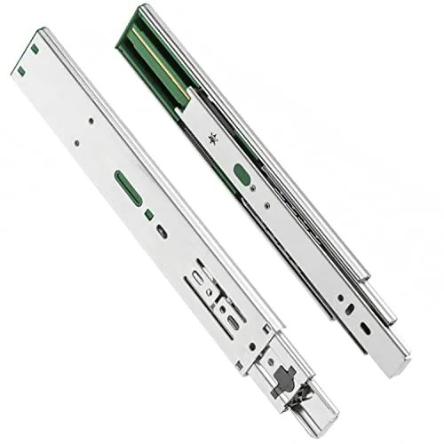 GTV H45 Schubladenschienen - 45.3 x 500 mm - Starken Verzinkt Stahl - Soft-Close Schienensystem - Teleskopschiene Kugelführung - Belastbar bis 30 Kg 1 Set = 2 Stück