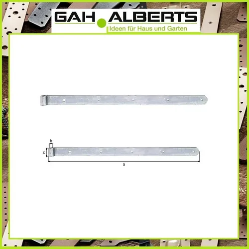 GAH Alberts Stahl Ladenband abgerundet 700 x 13 x 40 mm Stärke 5 mm # 314002