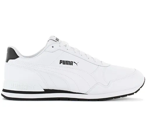 PUMA ST Runner v2 Leder Sneaker - zeitloses Design, echte Leder-Oberfläche und optimale Stabilität durch Fersenclip, ideal für jeden Anlass