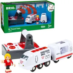 BRIO World 33510 IR Express Reisezug - Elektrische Lokomotive mit Fernsteuerung, Spielspaß für Kleinkinder ab 3 Jahren mit Licht- und Soundeffekten