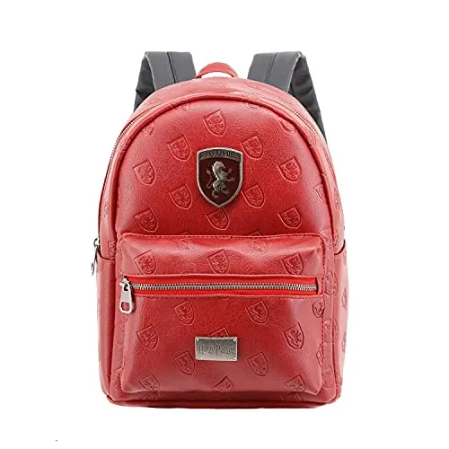 Karactermania Minirucksack Harry Potter Gryffindor - Offizieller Harry Potter Minirucksack im Gryffindor-Design, aus strapazierfähigem Polyester, ideal für Schule und Freizeit. Größe: 24 x 14 x 32 cm.