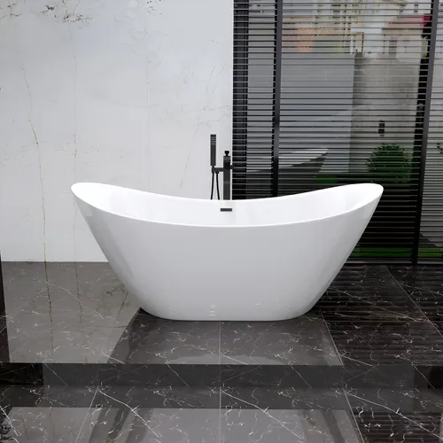 Freistehende Badewanne Exclusive Acryl 180x80 mit Click-Clack Ablauf - Moderne Badewanne für stilvolle Badezimmer, mit rutschsicherem Boden und einfacher Reinigung. CE-zertifiziert und für eine komfortable Nutzung konzipiert.