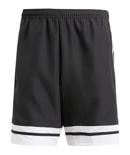 adidas Herren SQUADRA25 Downtime Woven Short, Schwarz/Weiß, XS - Trainingsbekleidung mit AEROREADY-Technologie für optimale Feuchtigkeitsregulierung und seitlichen Reißverschlusstaschen für praktischen Stauraum.
