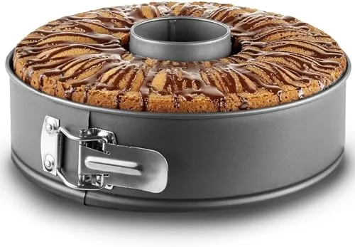 Happy Friends - Springform - 2-in-1 Backform - Abnehmbarer Formboden - Doppelter Boden - Antihaftbeschichtet - Ø 26 cm