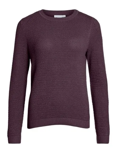 VILA VIDALO O-NECK L/S KNIT TOP-NOOS Rundhalspullover von VILA