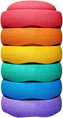 Stapelstein Spielcenter Original Mini rainbow classic - Motorikspielzeug für Kinder ab 12 Monaten, fördert die motorischen Fähigkeiten und Kreativität durch vielseitige Spielmöglichkeiten.