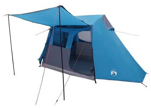 vidaXL Tunnelzelt Blau 475 x 220 x 192 cm - Das moderne Tunnelzelt für Campingfans bietet mit 8,97 m² ausreichend Platz für Gruppen. Wetterbeständig und stabil, ist es schnell aufzubauen und ideal für Familiencamping oder Festivals. Inklusive Montageset für sicheren Halt.