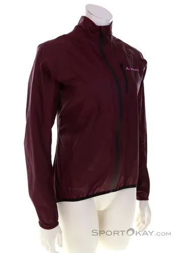 VAUDE Damen Women's Drop Jacket III - Cassis, 44 EU - Wasserdichte und ultraleichte Fahrradjacke für Damen, ideal für wechselhaftes Wetter und bequem im Rucksack verstaubar. Hochwertige Ceplex Active Beschichtung sorgt für Atmungsaktivität und Schutz.