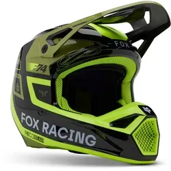 FOX V1 Race Spec MIPS Motocross Helm 2XL - grün - Motorradhelm mit MIPS® für optimale Sicherheit, 4 Schalen- und 6 EPS-Größen für perfekte Passform und verstellbares Visier für besten Komfort.