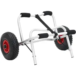 Klappbarer Kajak Trolley von vidaXL - Aluminium Kajakwagen für bis zu 45kg, ideal zum einfachen Transport von Kajaks, Kanus oder Booten. Praktisch und robust für Outdoor-Abenteuer.