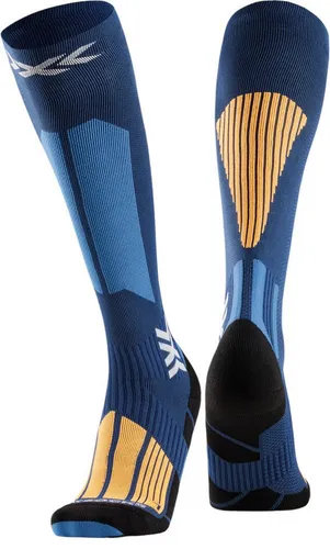X-Socks Skisocke Ski Touring Perform OTC marineblau/orange Herren - 1 Paar, Größe: 39-41 - X-Socks Skisocke für Ski Touring, bietet optimale Fußunterstützung durch Suppronation-Bandage und erhöht deinen Komfort und deine Leistung auf Skitouren.