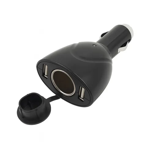 B65C Auto Ladegerät 2x USB Verteiler Zigarettenanzünder Steckdose Handy Tablet