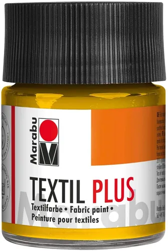 Marabu Stoffmalfarbe Textil plus 50 ml mittelgelb 021