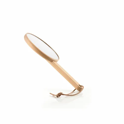 Zone Denmark Make-Up Spiegel Inu, Kosmetikspiegel aus Buchenholz - Eleganter Kosmetikspiegel aus natürlichem Buchenholz, perfekt für präzises Make-Up und Pflege. Ideal für jedes Badezimmer.