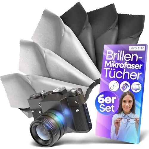 Loco Bird Brillenputztücher Mikrofaser in 30x30cm