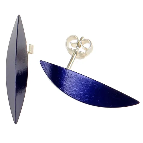 DeMarie Ohrring Ohrstecker aus Aluminium in Blau in blau von DeMarie