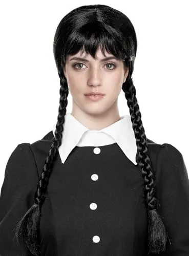 Goth Girl Perücke in schwarz von MASKWORLD