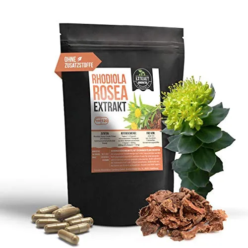 Rhodiola Rosea EXTRAKT | 3% Rosavin | 120 KAPSELN