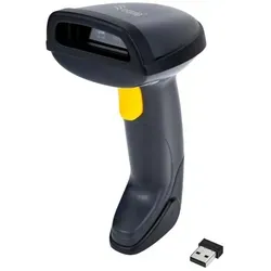 Equip Barcode Handscanner 2D Laser mit Halterung 2.4GHz - Barcode-Scanner mit 2D Laser-Technologie und Halterung, ideal für effizientes Scannen in Einzelhandel und Lager.