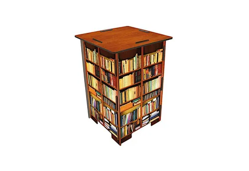 Werkhaus Photohocker Bücherregal - Sonstiges: Stabiler Photohocker aus MDF mit hochauflösendem Digitaldruck und UV-Schutzlack, ideal als Sitzmöbel oder Beistelltisch für kreative Wohnräume.