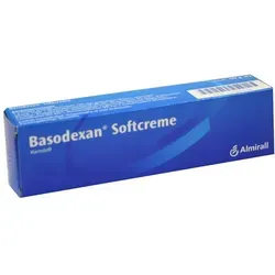 Basodexan Softcreme 50 G - Harnstoffpräparat zur äußeren Anwendung bei trockenen, schuppenden Hautzuständen wie Neurodermitis. Unterstützt die Hautregeneration und sorgt für intensive Feuchtigkeit.