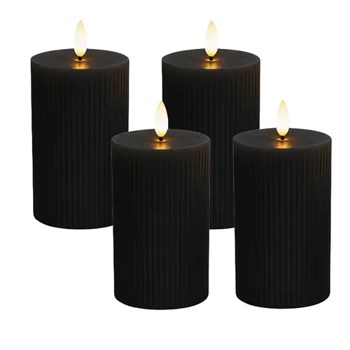 Kerzen Schwarz von Relaxdays