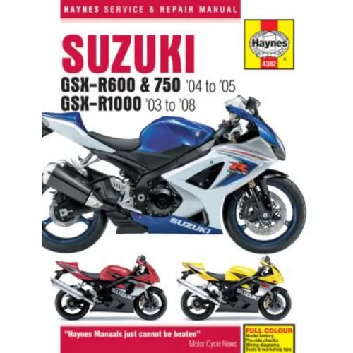 Suzuki GSX-R600/750 & GSX-R1000 Haynes Repair Manual