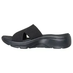 Skechers Damen GO Walk Arch FIT 2.0 Sandale - Schwarz, 42 EU - Wanderschuhe mit Arch Fit, maschinenwaschbar und ergonomischem Goga-Fußbett für ultimativen Komfort und Unterstützung beim Gehen.