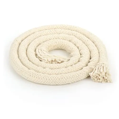 NKlaus 0,5m Fackeldocht 12mm Baumwolldocht Gartenfackel Bambusfackel Ersatzdocht Lampendocht Runddoch 1265