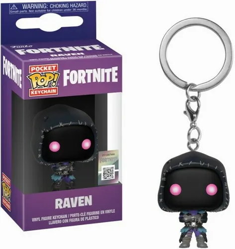 Fortnite - Raven Schlüsselanhänger Funko Pocket POP! Keychain - Action- & Spielfiguren, stylischer Schlüsselanhänger aus hochwertigem Vinyl, ideal für Fortnite-Fans und Sammler