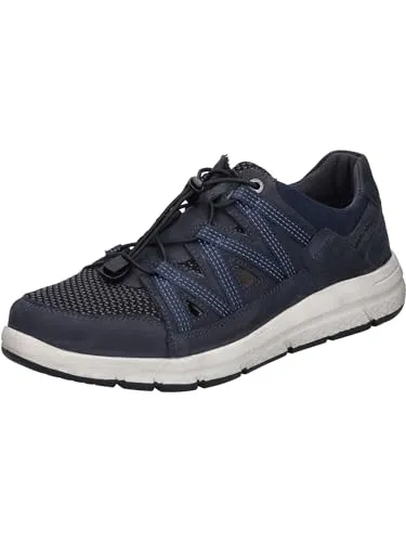 Josef Seibel Herren Low-Top Sneaker Giuseppe 02,Weite G (Normal),Wechselfußbett,Sportschuhe,Freizeitschuhe,Laufschuhe,Indigo,47 EU