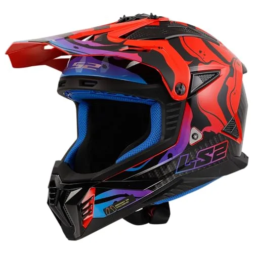 LS2, Motorrad-Crosshelm FAST II WASH Gloss Red, XS