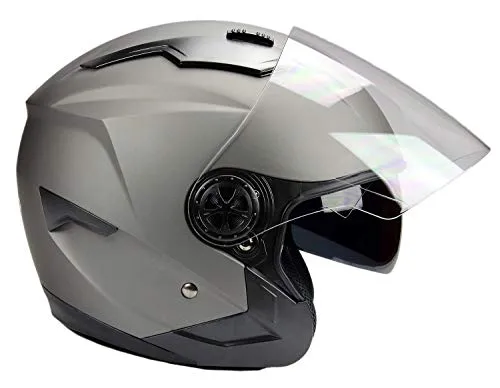 BNO Jethelm Jet300 - Matt Anthrazit (S-XXL) - Motorradhelm mit Langvisier, bietet besten Schutz und ein ausgeklügeltes Belüftungssystem für maximalen Komfort beim Fahren.