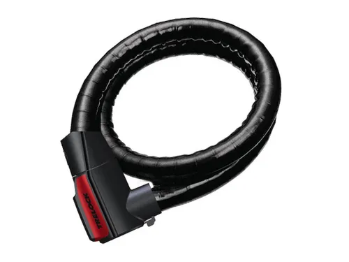 Trelock Panzerkabelschloss PK 560, 100cm, Ø 26mm - Fahrradschlösser mit IN-X® Zylinder für höchste Sicherheit, Korrosionsschutz und Staubschutz. Flexibel und ideal als Basis- oder Zusatzsicherung, inklusive Halter ZK 515 für einfache Befestigung am Fahrrad.