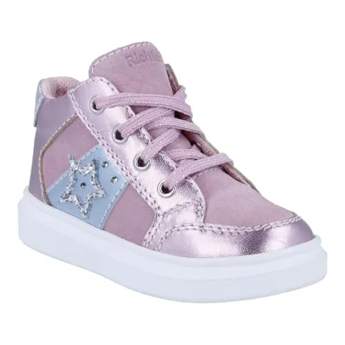 Richter Alessa Sneaker für Jungen und Mädchen, 29 EU - Sneaker für Mädchen mit flexibler Roll-Off Sohle und herausnehmbarer, pflanzlich gegerbter Echtleder Einlage – ideal für gesunde Füße und Spielspaß!