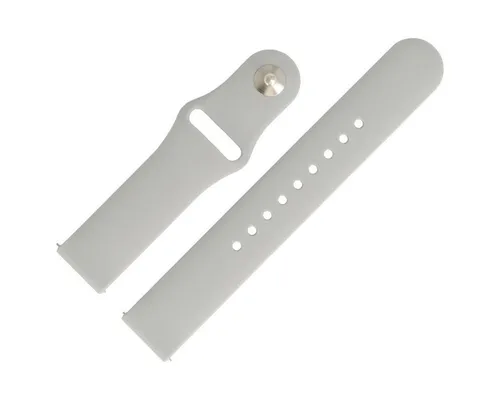 MARBURGER Uhrenarmband 22mm Silikon Fitness Smartwatch XL Extra Lang Grau