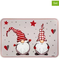 Excelsa Set Von 6 Tischsets Gnomo - Platzsets aus robustem Kunststoff mit zauberhaften Zwergen-Design, ideal zum Schutz Ihres Tisches und für eine festliche Atmosphäre bei jedem Essen.