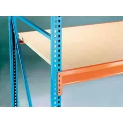 Weitspannregal B2500xT800xH2000 mm - Hohe Fachlast von 1050kg - Werkstatteinrichtung mit 3 Spanplatten, ideal für schwere Lasten und schnelle Montage durch Stecksystem. Beidseitig nutzbar, perfekt für effiziente Lagerung.