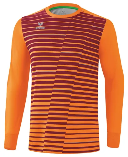 Erima Kinder Torwart Trikot Pro 2.0 - Neon Orange, Größe 152 - Trainingsbekleidung mit perfektem Tragekomfort, schnelltrocknendem Material und Ellbogenpolstern für optimalen Aufprallschutz.