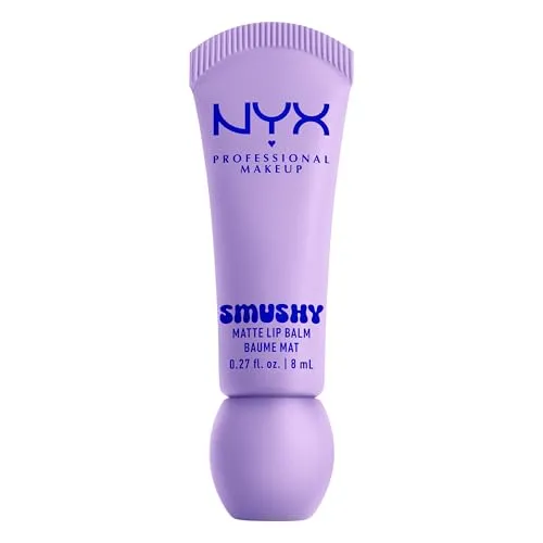 NYX Professional Makeup Lip Balm, matte, aufbaubare Farbe, angenehmes Tragegefühl, einzigartiger, süßer Duft, Smushy Matte Lip Balm, Sugar Smush