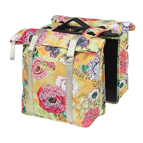 Basil Unisex – Erwachsene Bloom Field Mik Gepäckträgertaschen, Honey Yellow - Fahrradtaschen mit modernem Design und hochwertiger Verarbeitung, ideal für stilbewusste Radfahrer.