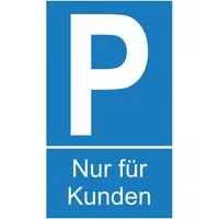 Warn- und Hinweissschild Parken Nur für Kunden 25 cm x 15 cm PST