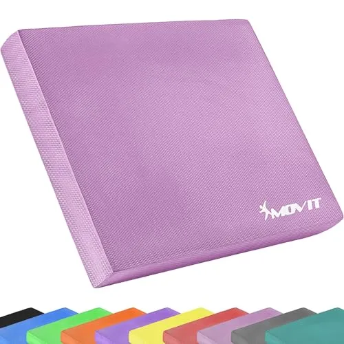 MOVIT Balance Pad DYNAMIC BASE, 50 x 40 cm, 10 Farben - Kompakte Koordinationsmatte für effektives Balancetraining und Stärkung der Muskulatur. Ideal für Yoga und Pilates, rutschfest und hautverträglich. Wählen Sie aus 10 attraktiven Farben!