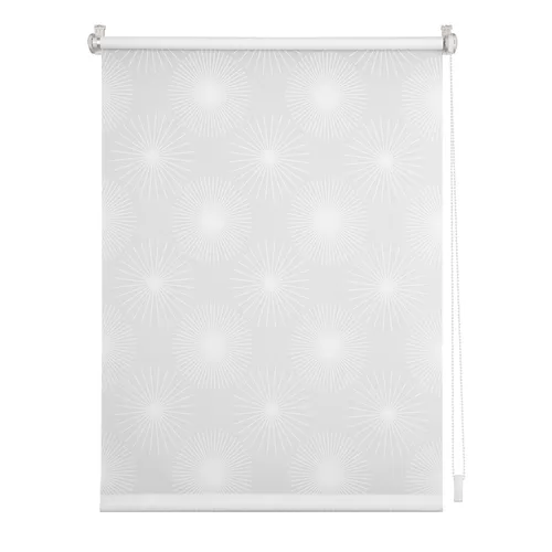 LICHTBLICK Klemmrollo - weiß - Sonne - 60x150 cm