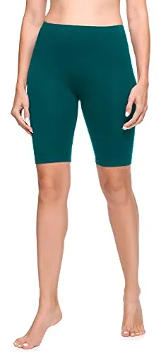 Ladeheid Damen Kurze Leggings LA40-131 (Smaragdgrün, XXL)